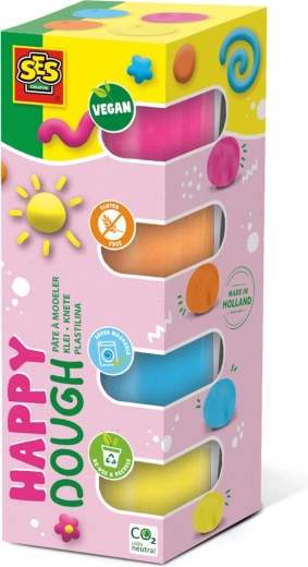 Plastelina SES Feel Good 4×90 g – neonowe kolory