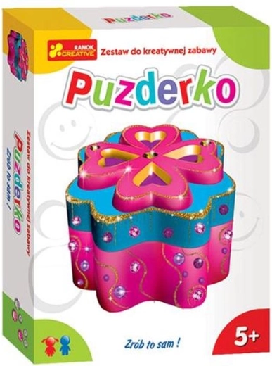 Kreatywny zestaw do wykonania szkatułki na biżuterię