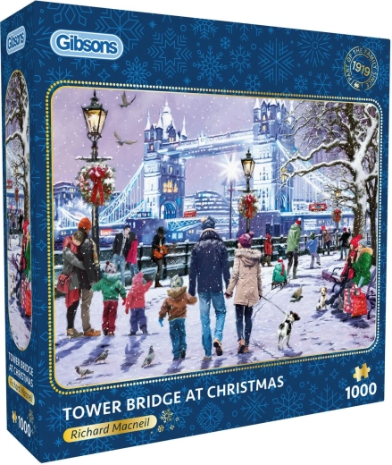 Puzzle Gibsons Tower Bridge w Boże Narodzenie 1000 elementów