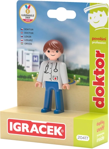 Efko Igráček lekarz – zestaw figurka z akcesoriami