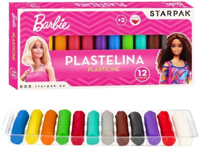 Plastelina Barbie 12 kolorów