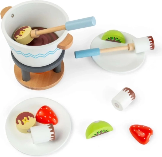 Bigjigs Toys drewniany zestaw do fondue z czekoladą