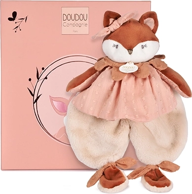 Zestaw prezentowy Doudou – pluszowy przytulaczek lisek Mina 29 cm