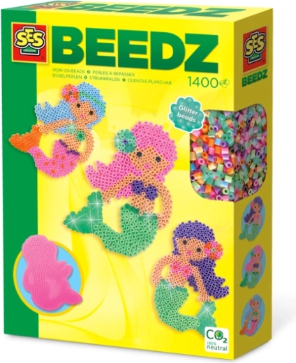 SES koraliki do zaprasowywania – syrena morska, 1400 szt.