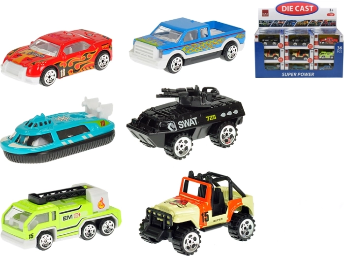 Metalowy samochodzik 7 cm 1:64 z wolnym biegiem