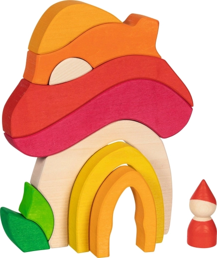 Goki evolution drewniane elementy konstrukcyjne domek z grzybka
