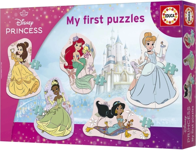 Educa Baby progresywne puzzle Księżniczki 5w1 (3–8 elementów) - 1 sztuka