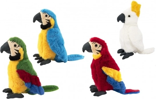 Pluszowa papuga 27 cm – mięciutki przytulak w różnych kolorach