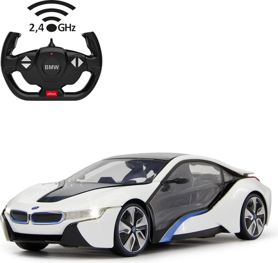 Samochód RC BMW i8 biały 1:14 z pilotem 2,4 GHz