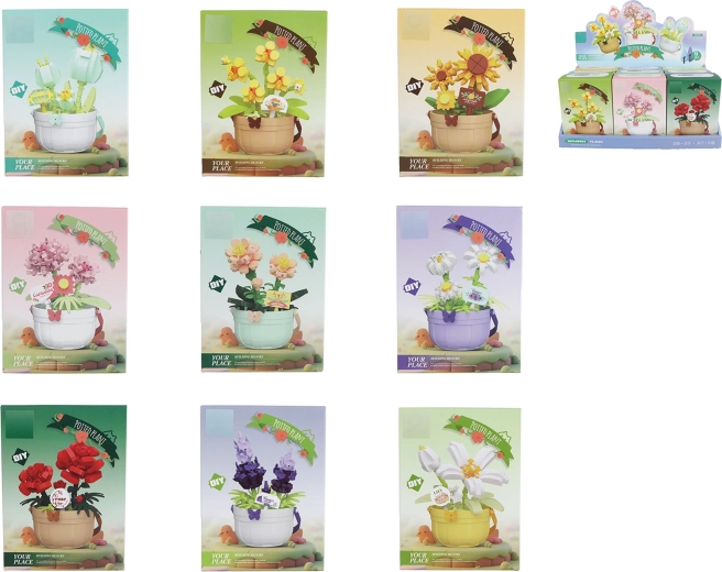 Klocki roślina w doniczce