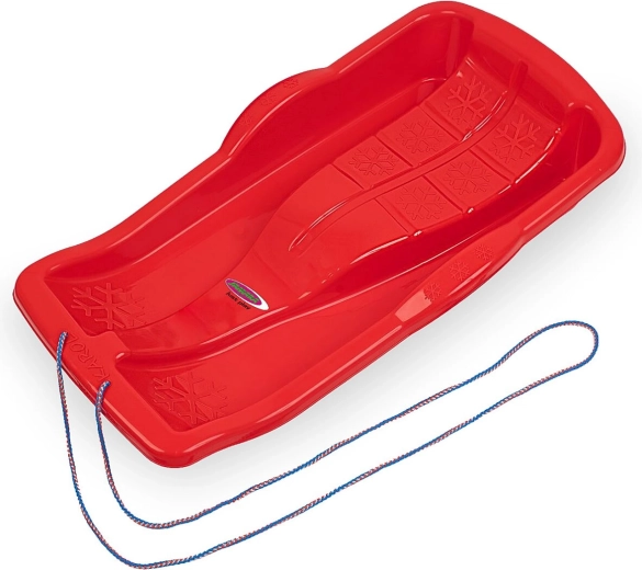 Dziecięcy bobslej Snow Play Karol 80 cm czerwony