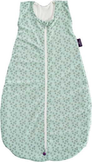 Letni śpiworek Träumeland Liebmich Tencel Kręgi miętowy 90 cm