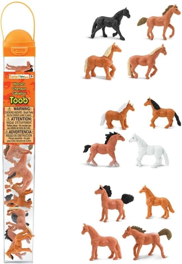 Safari Ltd. TOOBS tuba z figurkami koni (12 szt.)