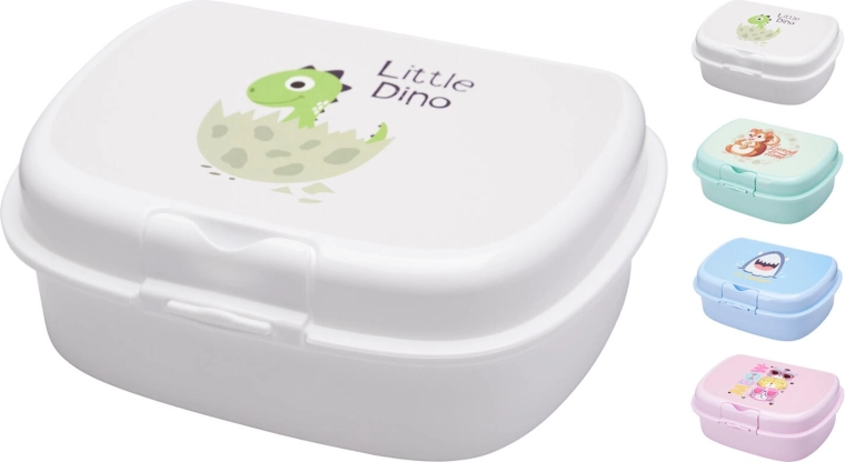 Pudełko śniadaniowe z zapięciem klik i nadrukiem, 1 l