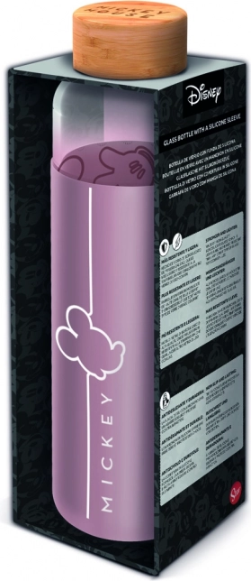 Szklana butelka z pokrowcem 585 ml, Mickey