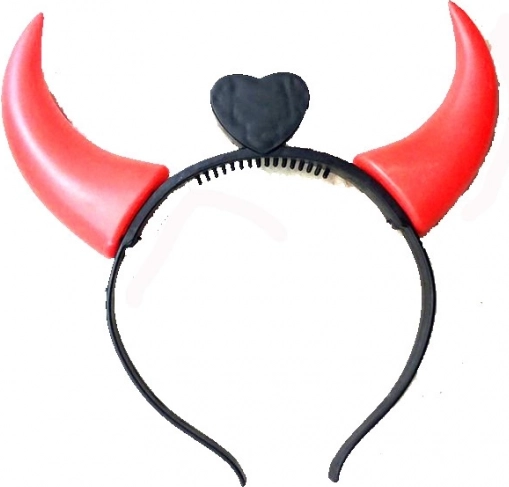 Opaska z świecącymi rogami