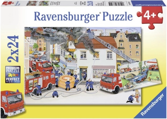Ravensburger puzzle Straż Pożarna 2x24 elementy