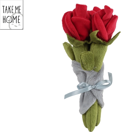Bukiet pluszowych czerwonych róż Take Me Home 22 cm