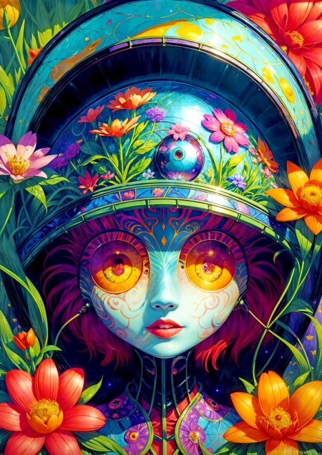 Enjoy puzzle Kwiatowa wojowniczka 1000 elementów