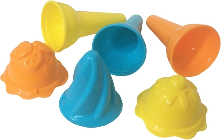 Foremki do piasku lody – zestaw 3 rożków