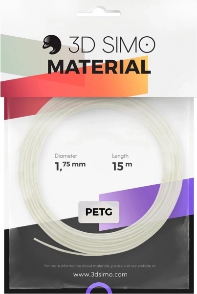 Filament PETG Pro do długopisów 3D i druku 3D biały 1,75 mm (15 m)
