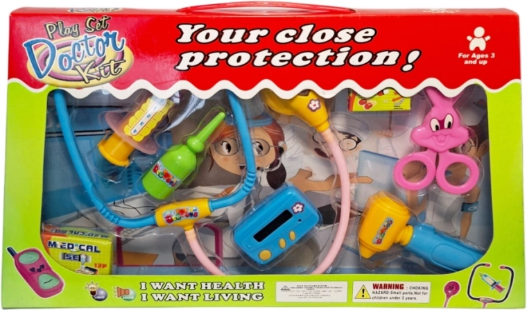Zestaw lekarski w pudełku dla dzieci od 3 lat