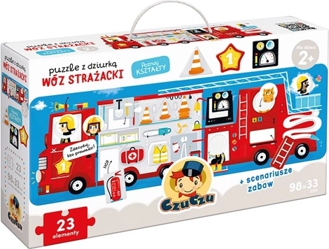 CzuCzu Puzzle z otworami Wóz strażacki