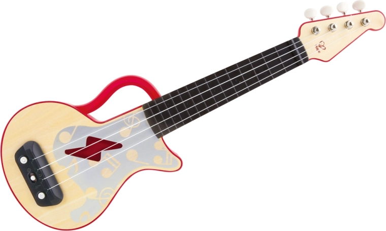 Hape Nauka gry za pomocą świateł ukulele czerwone