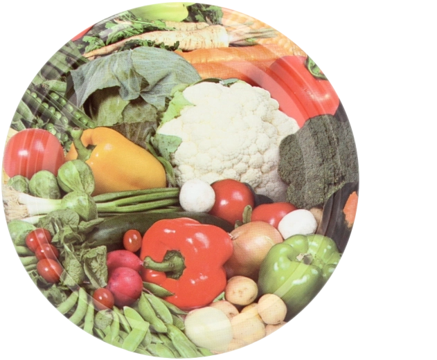 Zestaw wieczek FI 82 z motywem kalafiora, 10 szt.