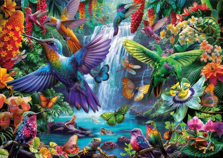 Puzzle Tropikalne kolibry 1000 elementów EDUCA