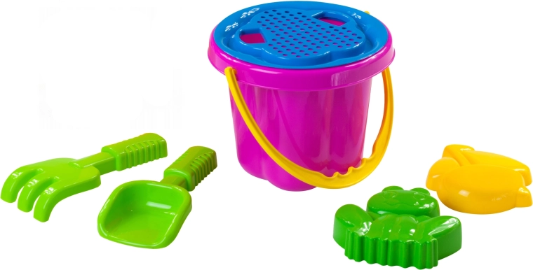 Zestaw do piasku z wiaderkiem i sitkiem 16 cm