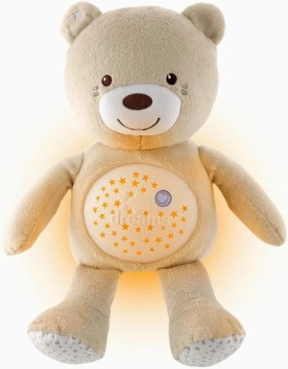 Chicco pluszowy miś z projektorem i muzyką Baby Bear First Dreams, beżowy