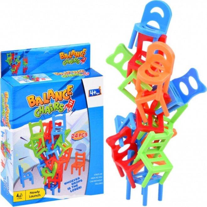 Balansowa gra stołowa Spadające krzesełka – 24 szt.