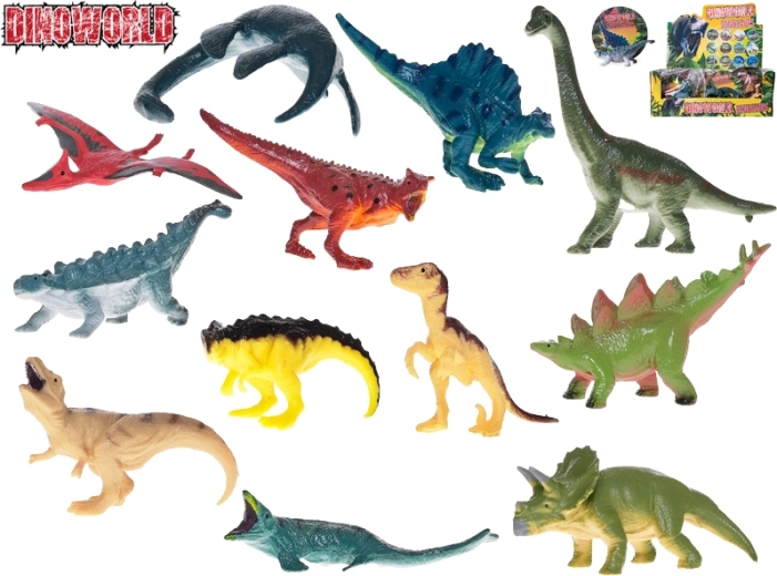 Dinoworld zestaw figurek dinozaurów 12 szt., 8 cm