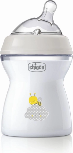 Chicco antykolkowa butelka dla niemowląt Natural Feeling 250 ml, neutralna, 2m+