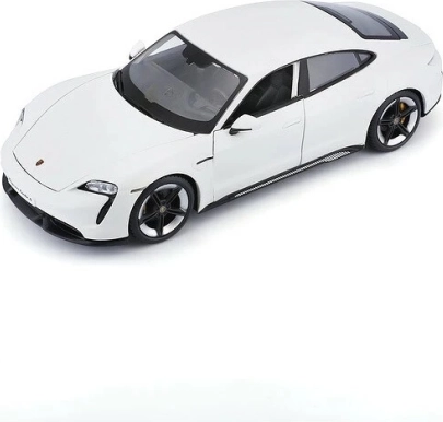 Welly Porsche Taycan Turbo S 1:24 kremowy model auta