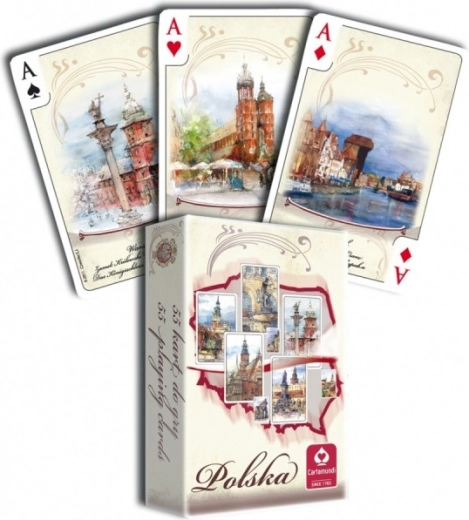 Polskie akwarelowe karty 55 listów