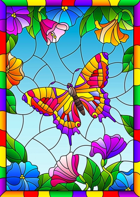 Puzzle Kryształowy motyl 1000 elementów