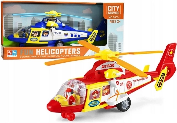 Helikopter 38 cm ze światłami i dźwiękami