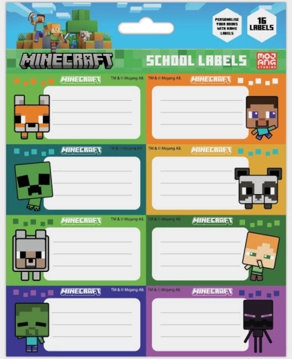 Minecraft – podpiski na zeszyty chibi