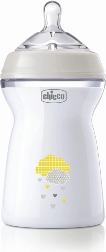 Chicco Natural Feeling antykolkowa butelka dla niemowląt 330 ml 6m+ neutralna