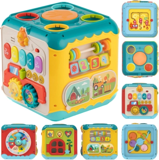 Woopie Baby wielofunkcyjna kostka aktywności Montessori 6 w 1