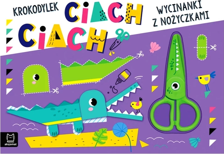 Wycinanki z nożyczkami Krokodylek chlup, chlup!