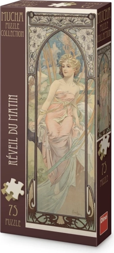 Panoramiczne puzzle Dino Alfons Mucha – Przebudzenie poranka 75 elementów