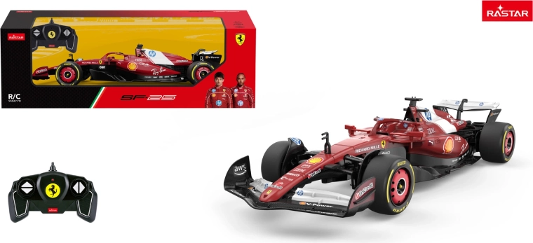Auto RC Ferrari SF-25 1:18 czerwone Rastar