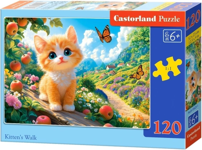 Puzzle Castorland kociak na spacerze (120 elementów)