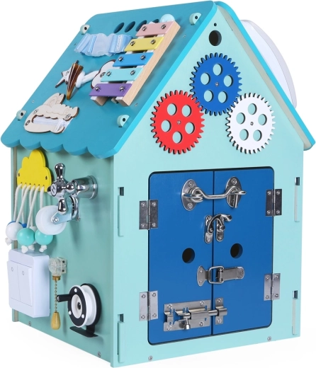 Tablica sensoryczna domek dla dzieci 2Kids Toys – Niebieski