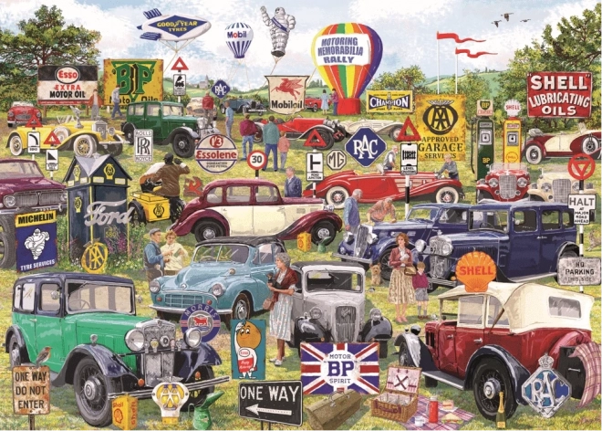 Gibsons Puzzle Motoring Memorabilia Rally 1000 elementów