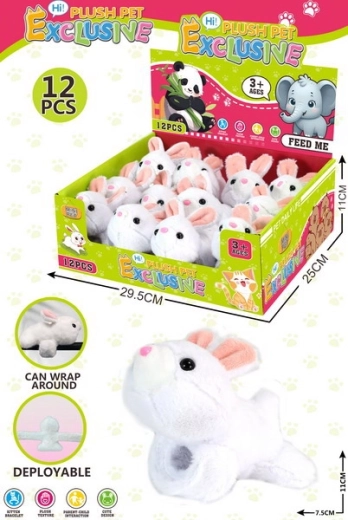 Pluszowa bransoletka z króliczkiem 11 × 7,5 cm