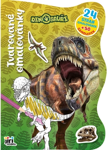 Wycinane kolorowanki dinozaury - 1 szt.